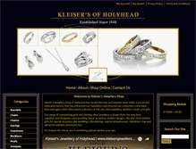 Tablet Screenshot of kleisersjewellers.co.uk